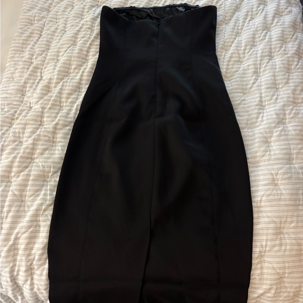 Meshki Black Strapless Midi Dress - Picture 4 of 5